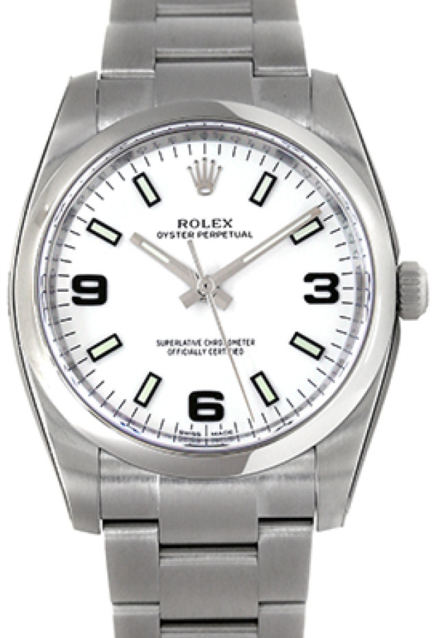 Rolex Air King 114200 Steel White Dial 2015